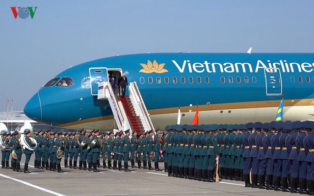 Ảnh: Lễ đón Tổng Bí thư tại sân bay Vnukovo, Liên Bang Nga - Ảnh 3.