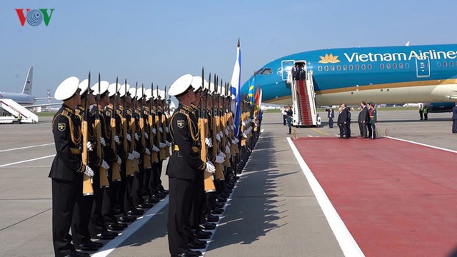 Ảnh: Lễ đón Tổng Bí thư tại sân bay Vnukovo, Liên Bang Nga - Ảnh 4.
